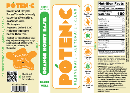 PotenC Orange Honey Basil - 10mg